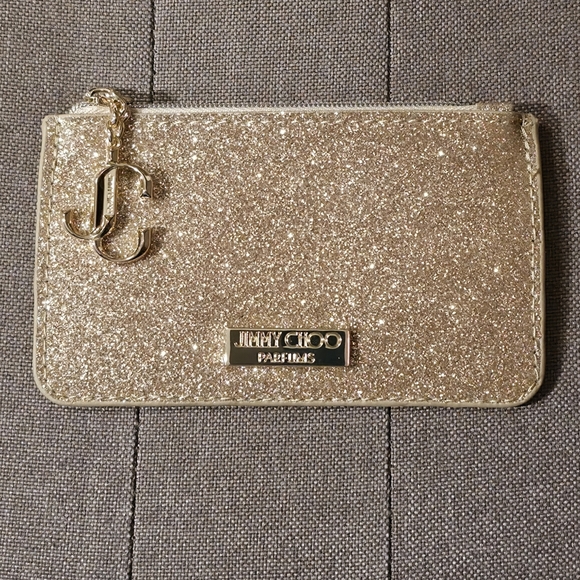 Jimmy Choo Parfums Gold Evening Bag & Gold Glitter Coin Purse - Picture 6 of 6